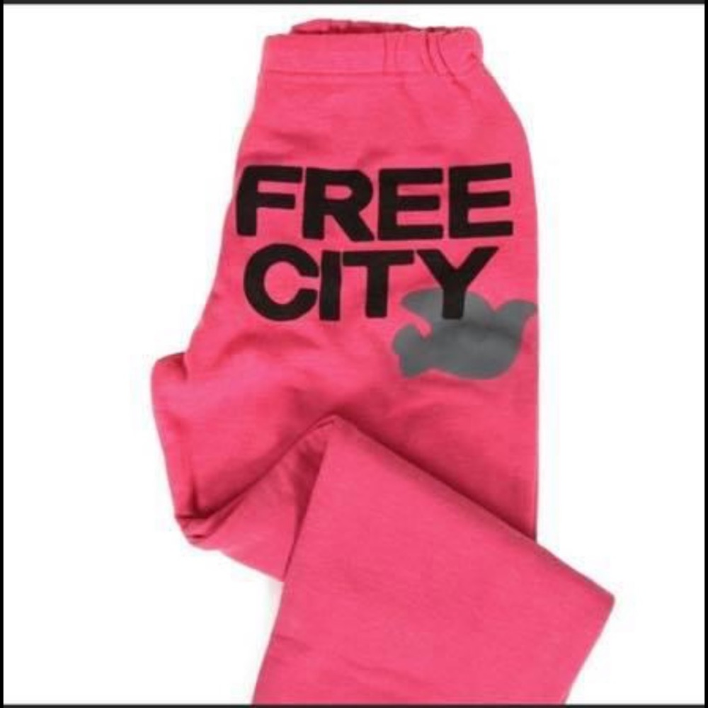 FREE CITY PINK SWEATPANTS
